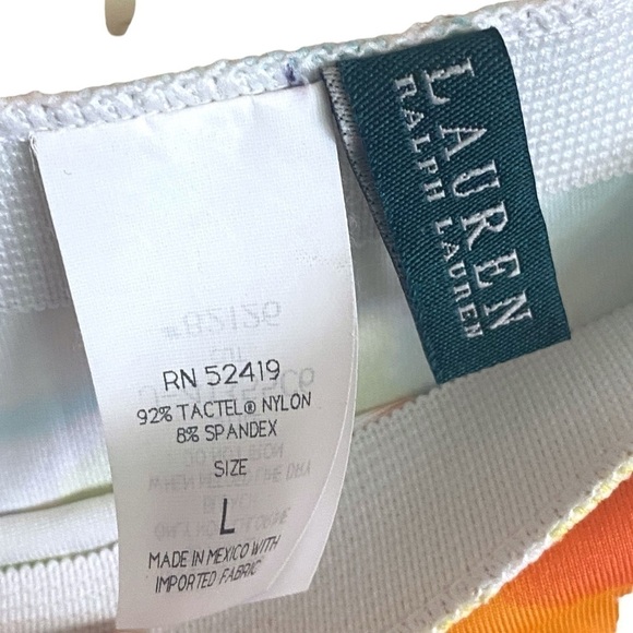 LAUREN Ralph LAUREN Floral Watercolor Mini Skirt Large Boho Chic Hippy - Picture 4 of 11